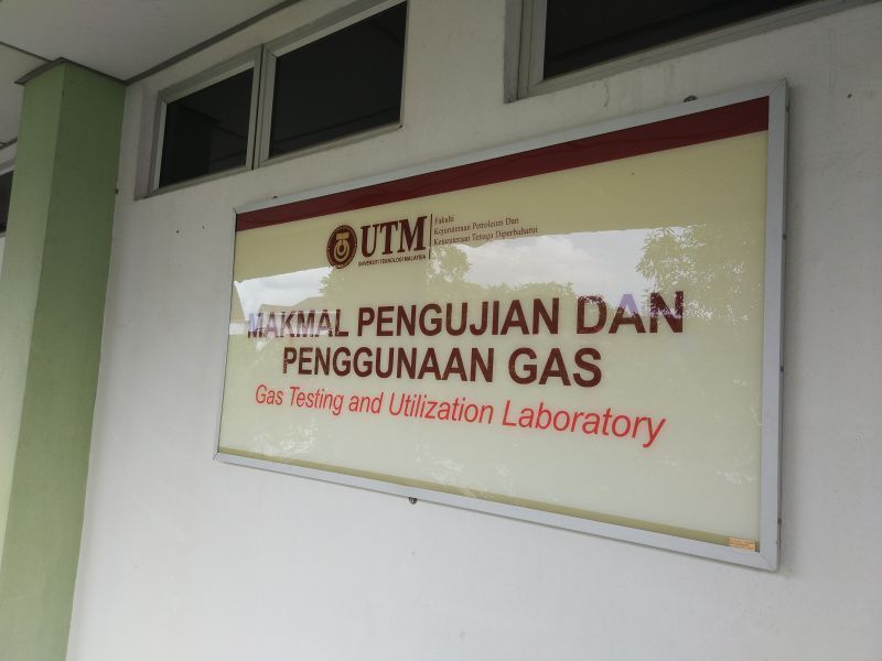 Makmal pengujian dan penggunaan gas